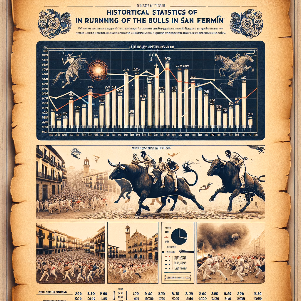 Estadísticas históricas de heridos en los encierros de San Fermín