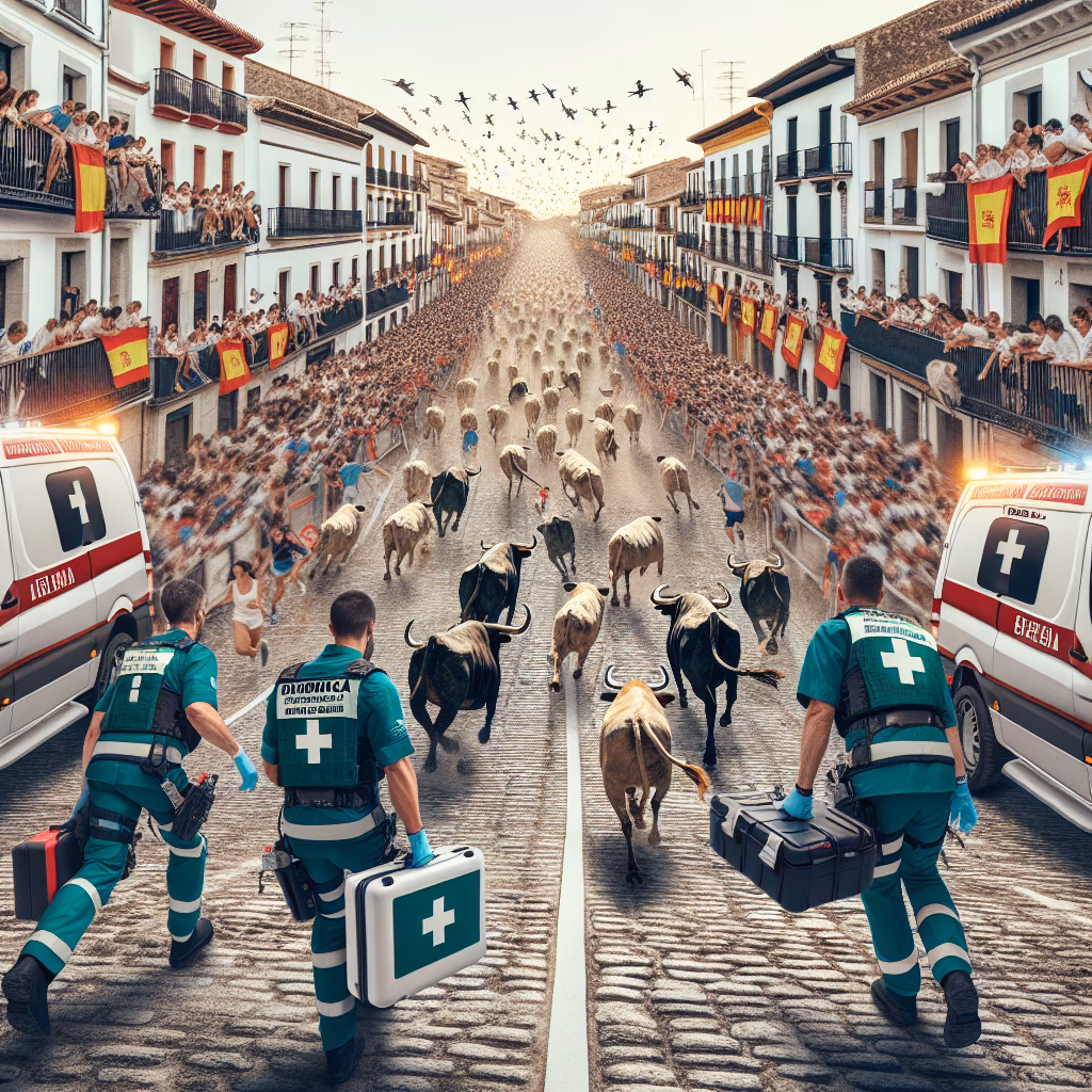 Primeros auxilios y atención médica en los encierros de San Fermín