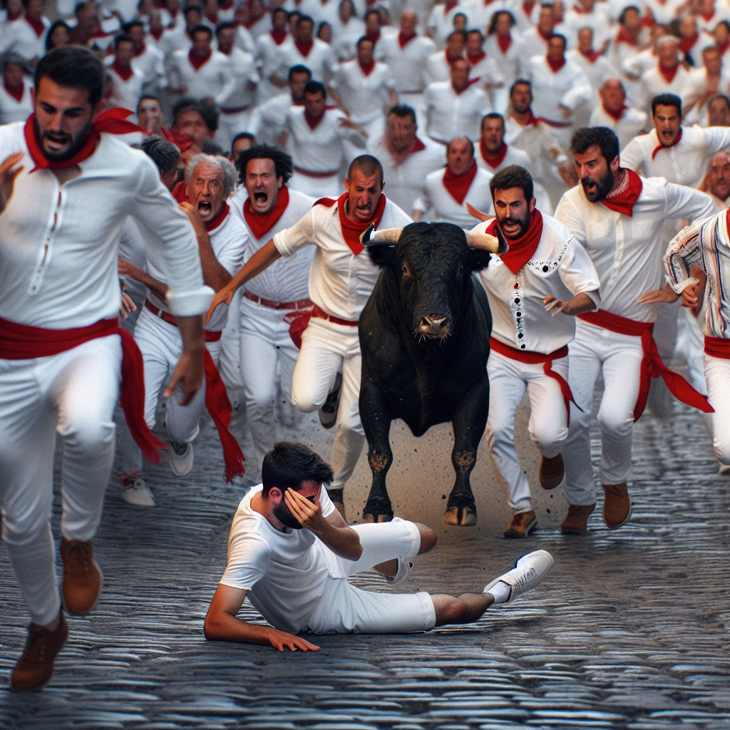 Qué hacer si te caes en los encierros de San Fermín